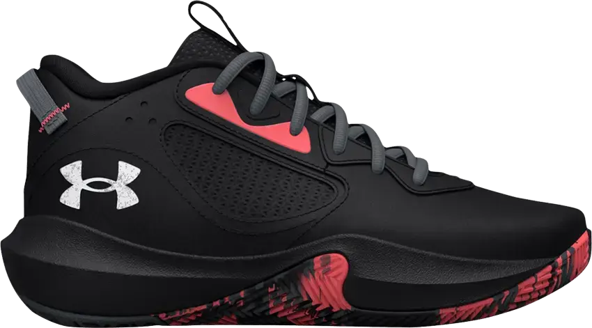  Under Armour Lockdown 6 GS &#039;Black Blitz Red&#039;