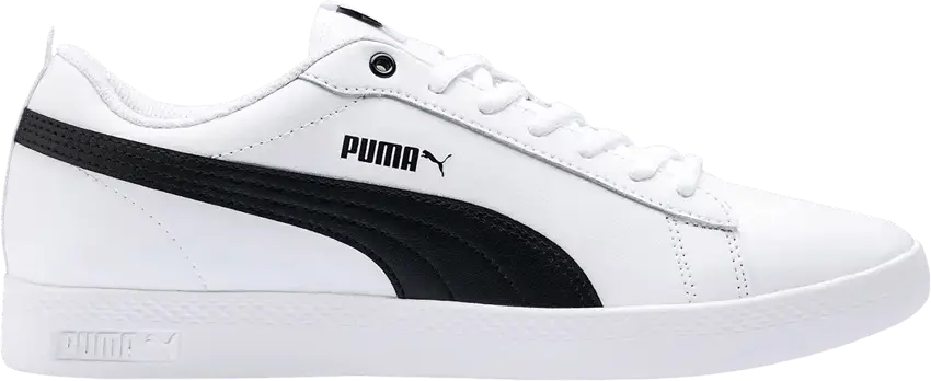  Puma Wmns Smash v2 Leather &#039;White Black&#039;