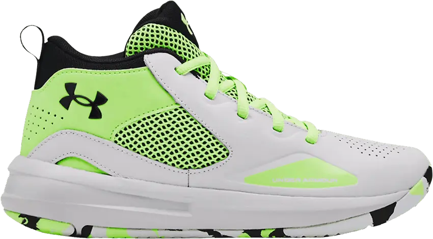  Under Armour Lockdown 5 GS &#039;Halo Grey Quirky Lime&#039;