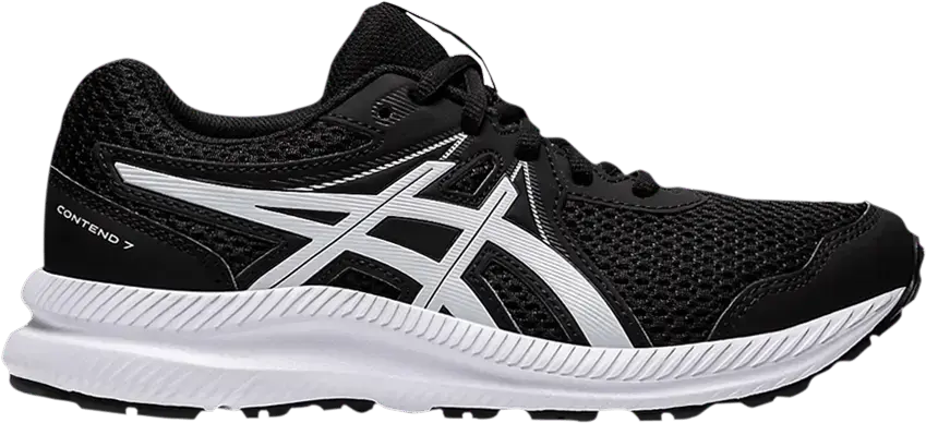  Asics Contend 7 GS &#039;Black White&#039;