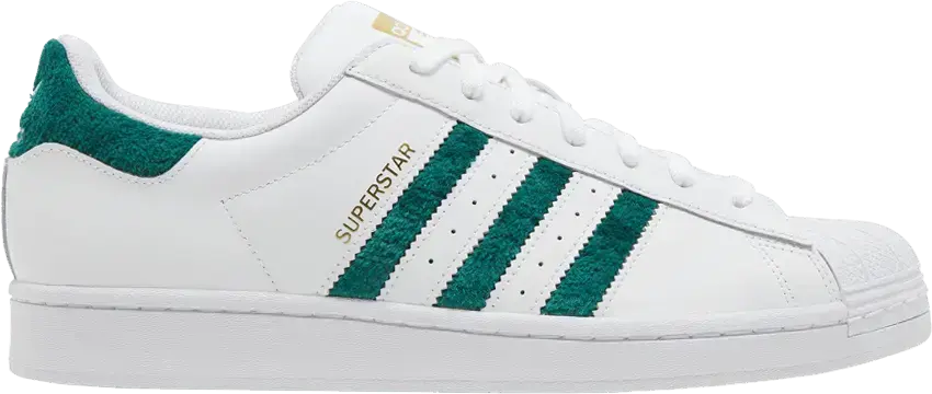  Adidas adidas Superstar Chenille Stripes Cloud White Green