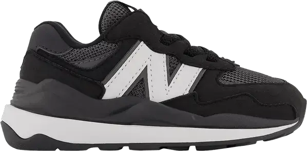  New Balance 57/40 Toddler Wide &#039;Black White&#039;