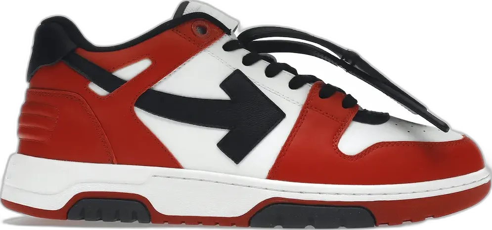  Off-White OFF-WHITE Out Of Office OOO Low Tops Black White Red