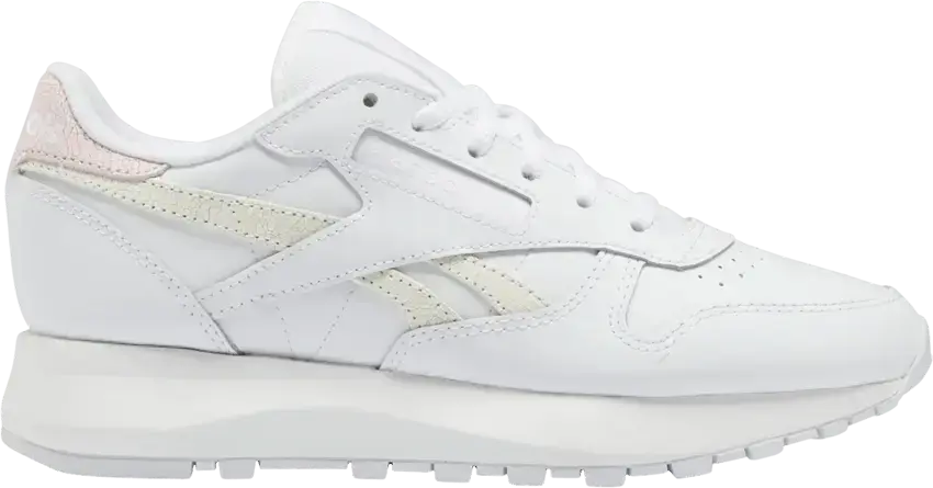 Reebok Wmns Classic Leather SP &#039;White Porcelain Pink&#039;