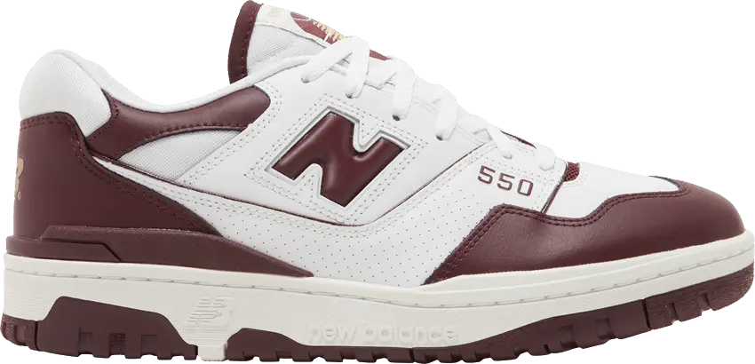  New Balance 550 White Burgundy