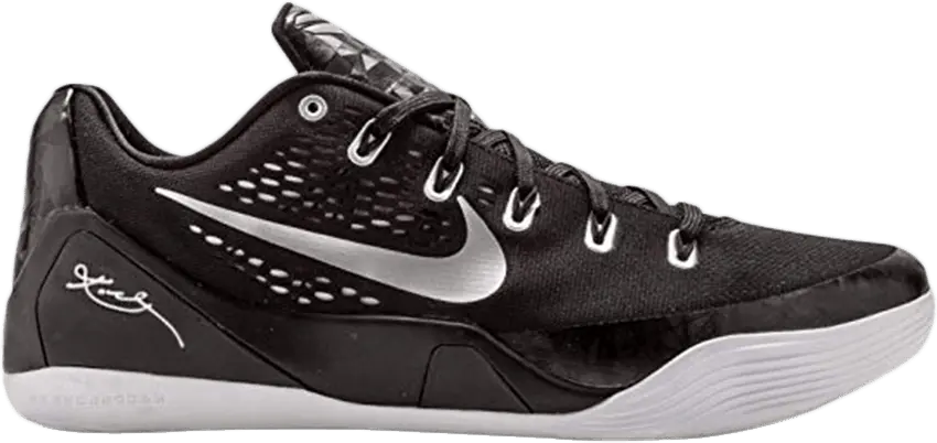 Nike Kobe 9 EM TB &#039;Black Metallic Silver&#039;