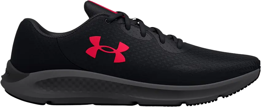  Under Armour Charged Pursuit 3 4E Wide &#039;Black Red&#039;