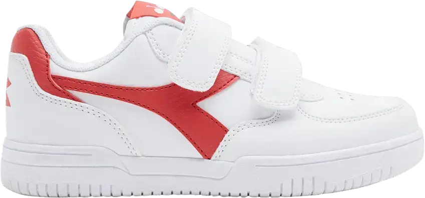  Diadora Raptor Low Little Kid &#039;White Aurora Red&#039;