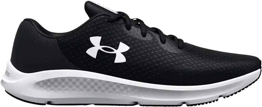  Under Armour Charged Pursuit 3 4E Wide &#039;Black White&#039;