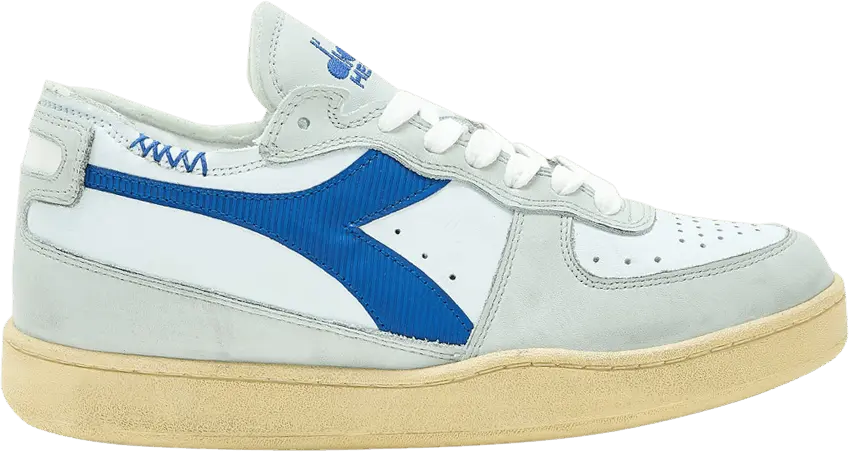  Diadora Mi Basket Row Cut &#039;White Nautical Blue&#039;