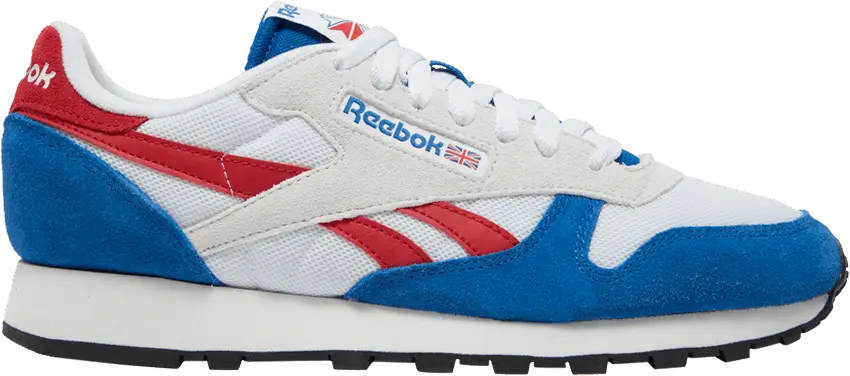  Reebok Classic Leather Make It Yours White Vector Red Blue