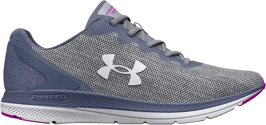  Under Armour Wmns Charged Impulse 2 Knit &#039;Mod Grey Aurora Purple&#039;