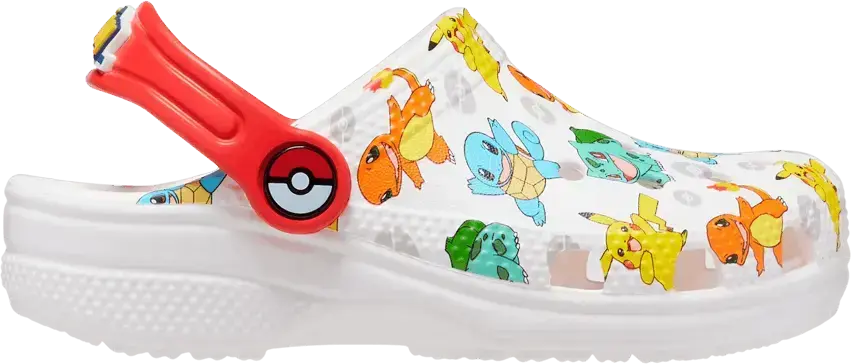  Crocs Classic Clog Pokemon White (GS)