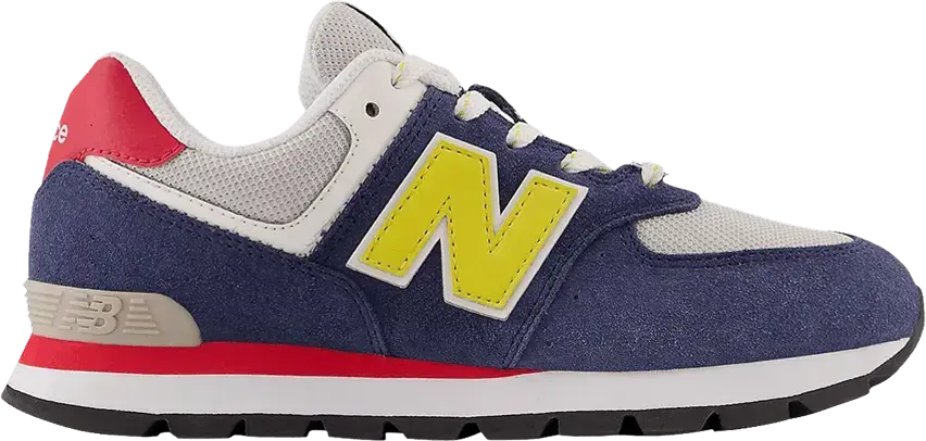  New Balance 574 Big Kid &#039;Natural Indigo Honeycomb&#039;