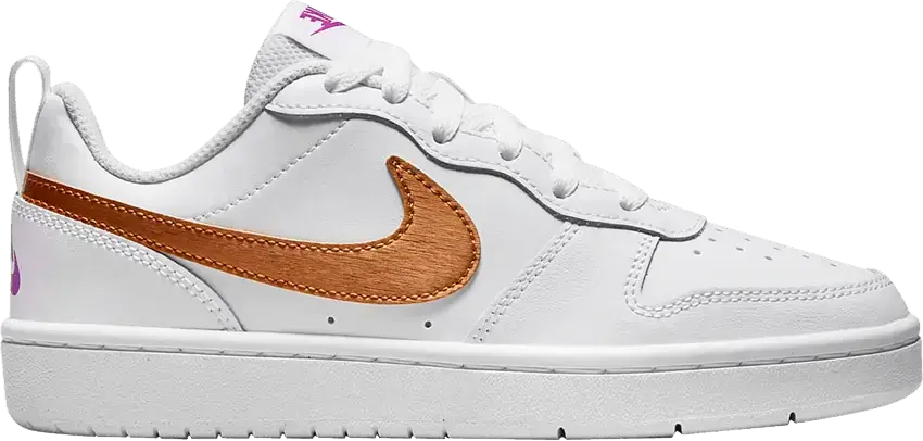  Nike Court Borough Low 2 SE GS &#039;White Metallic Copper&#039;