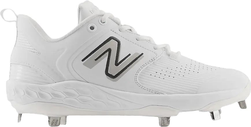  New Balance Fresh Foam X 3000v6 Metal Synthetics 2E Wide &#039;White Castlerock&#039;