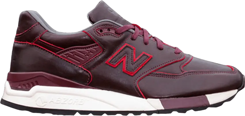  New Balance 998 Horween Burgundy