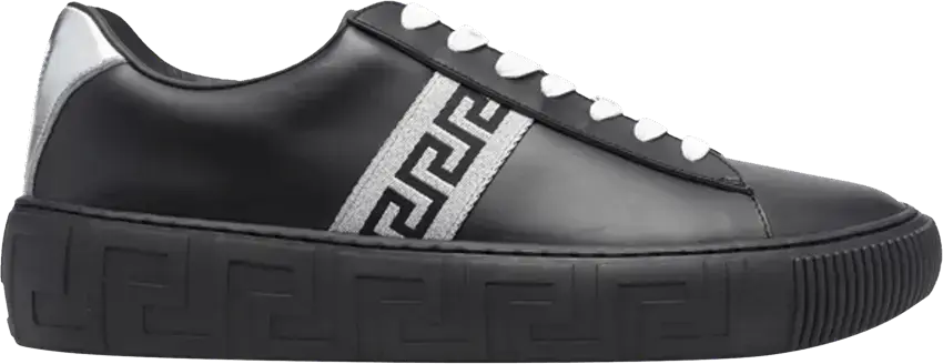  Versace Greca Sneaker &#039;Black Silver&#039;