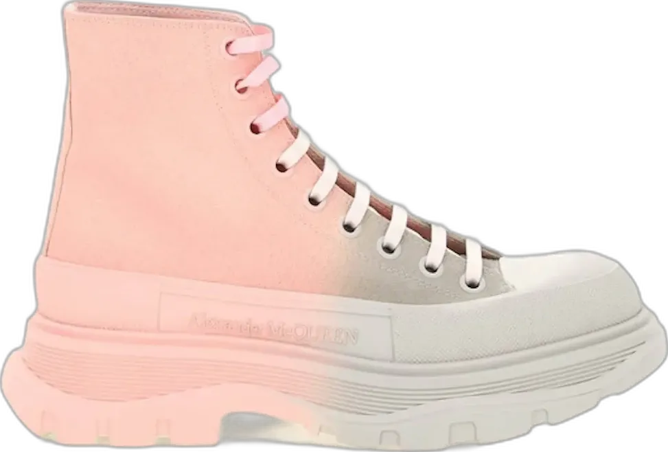  Alexander Mcqueen Alexander McQueen Tread High Top Two Tone Pink (Women&#039;s)