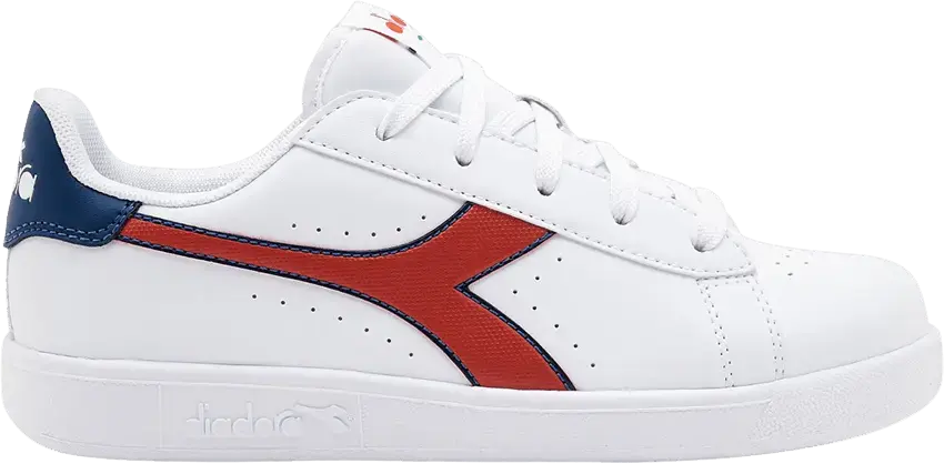  Diadora Game P Big Kid &#039;White Aurora Red&#039;