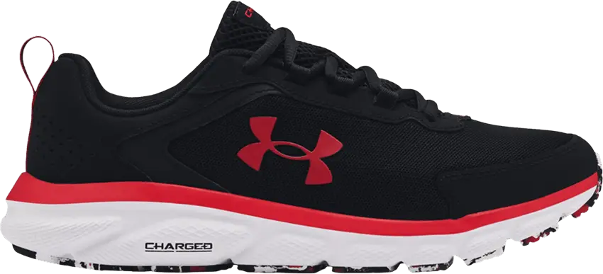  Under Armour Charged Assert 9 Marble &#039;Black White&#039;