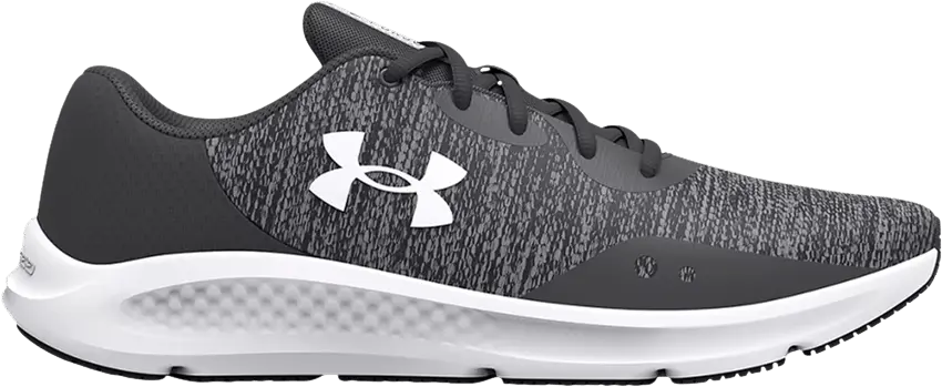  Under Armour Charged Pursuit 3 Twist &#039;Jet Grey White&#039;