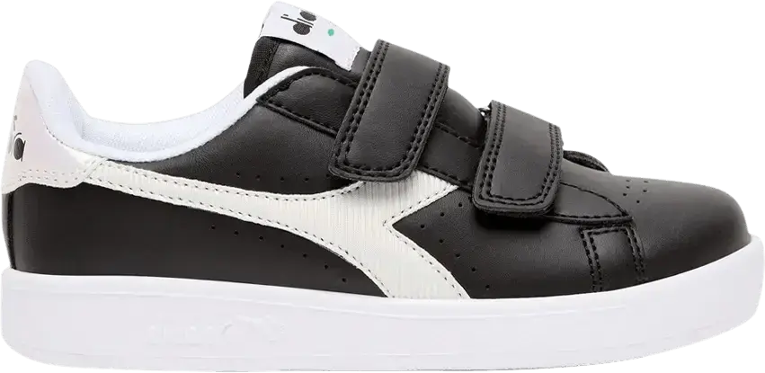  Diadora Game P Little Kid &#039;Black White&#039;