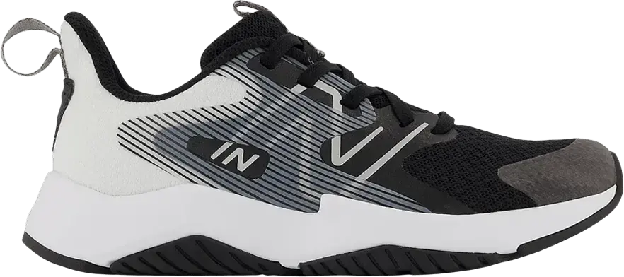  New Balance Rave Run v2 Little Kid X-Wide &#039;Black White&#039;