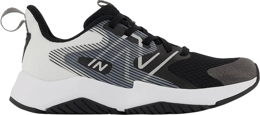  New Balance Rave Run v2 Little Kid Wide &#039;Black White&#039;