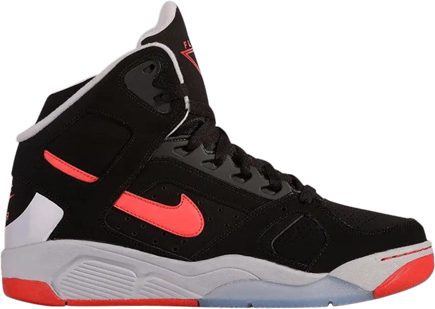  Nike Air Flight Lite High Black Red Grey