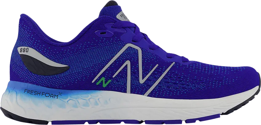  New Balance Fresh Foam X 880v12 Big Kid X-Wide &#039;Blue Vibrant Spring&#039;