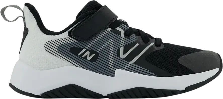  New Balance Rave Run v2 Bungee Lace Big Kid &#039;Black White&#039;