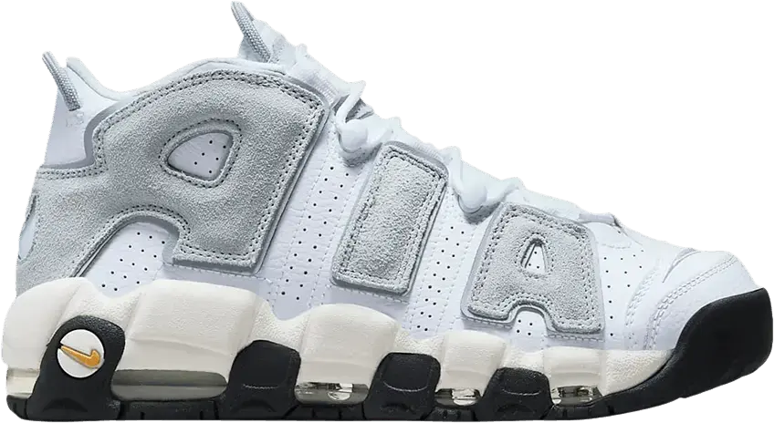  Nike Air More Uptempo Wolf Grey Solar Flare