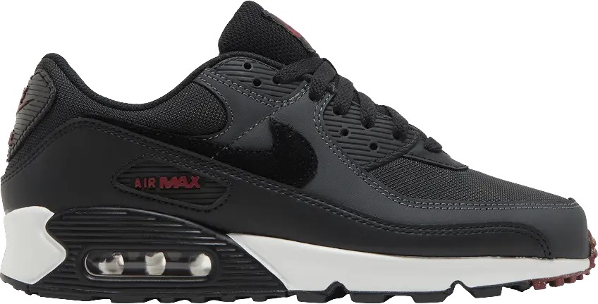  Nike Air Max 90 Anthracite Team Red