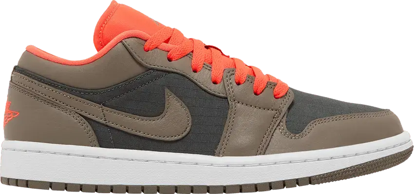  Jordan 1 Low SE Newsprint Olive Grey (Women&#039;s)