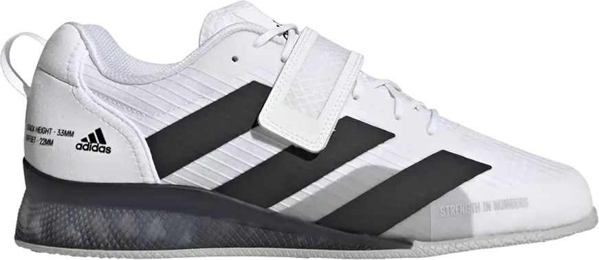 Adidas Adipower Weightlifting 3 &#039;White Black Grey&#039;