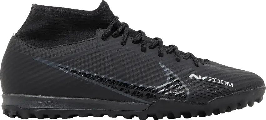  Nike Zoom Mercurial Superfly 9 Academy TF Black Dark Smoke Grey