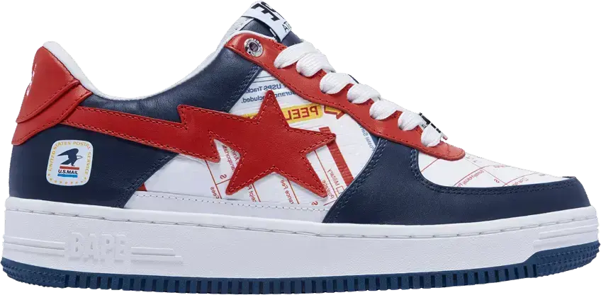  USPS x Wmns Bapesta &#039;Priority Mail Express Label&#039;