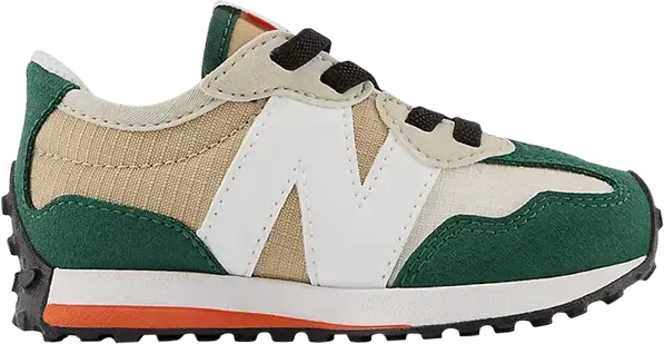  New Balance 327 Bungee Lace Toddler Wide &#039;Nightwatch Green Incense&#039;