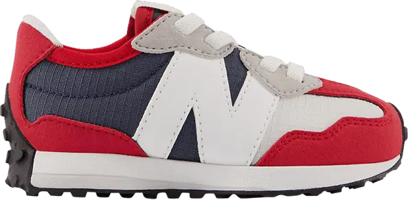  New Balance 327 Bungee Lace Toddler &#039;Team Red Natural Indigo&#039;