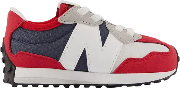  New Balance 327 Bungee Lace Toddler Wide &#039;Team Red Natural Indigo&#039;