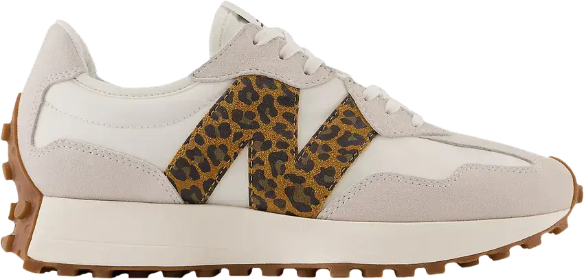  New Balance 327 Sea Salt Phantom Leopard Print Workwear (Women&#039;s)