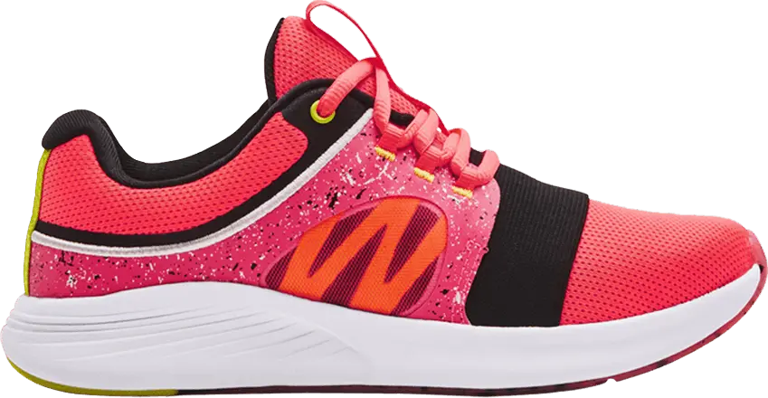  Under Armour Wmns Charged Breathe &#039;Bliss Paint Splatter&#039;