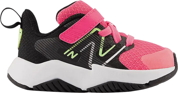  New Balance Rave Run v2 Bungee Lace Top Strap Toddler X-Wide &#039;Neon Pink Phantom&#039;