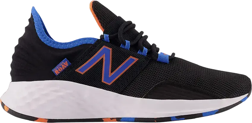  New Balance Fresh Foam Roav Big Kid &#039;Black Blue Orange&#039;