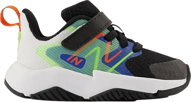  New Balance Rave Run v2 Bungee Lace Top Strap Toddler X-Wide &#039;Black Cobalt Greene&#039;