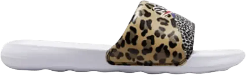  Nike Victori One Printed Slide White Animal Print (W)