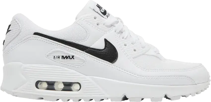  Nike Air Max 90 Next Nature White Black (Women&#039;s)