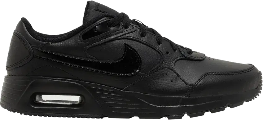  Nike Air Max SC Leather &#039;Triple Black&#039;