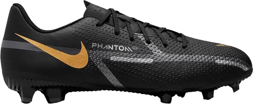  Nike Phantom GT2 Academy MG GS &#039;Black Metallic Gold&#039;